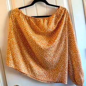 Engro leopard one sleeve top